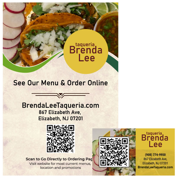 Brand Lee QR Magnet & Postcard