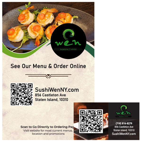 Brand Lee QR Magnet & Postcard